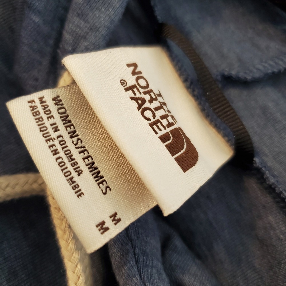 The North Face Womens Blue Heathered Lightweight Hoodie Pullover Size M - Picture 8 of 15